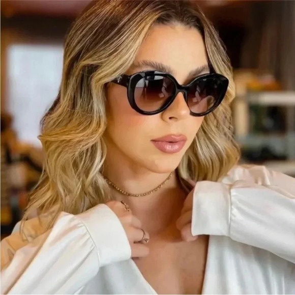 Prada sunglasses PR 01YS in havana frame with gradient lenses - Picture 1 of 14